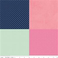 Fusible Cotton Fat Sixth- Pack #14 On Trend